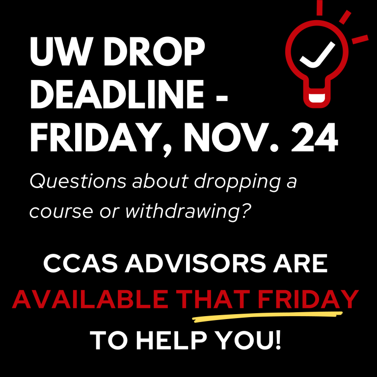 Graphic explaining CCAS advising options for 11/24